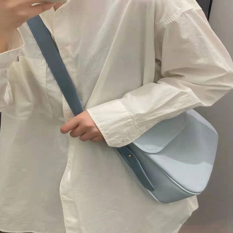 Lady's candy-colored crossbody bag